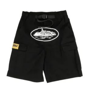 Corteiz Alcatraz Cargo Shorts Negro – Statement Piece”